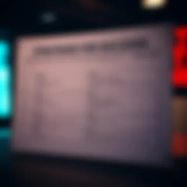 A strategic betting chart with various strategies outlined