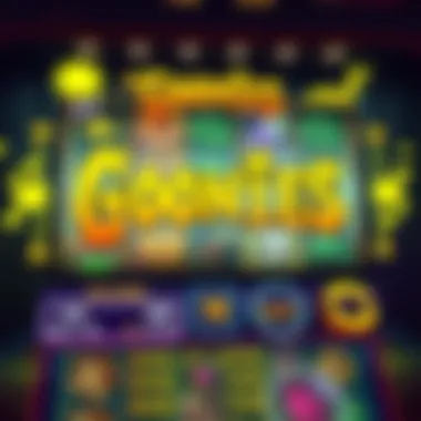 User interface showcasing Goonies Slot features