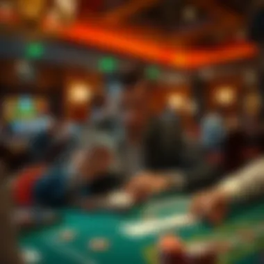 Mastering Strategy: Analyzing Your Cards Strategic player analyzing cards and odds in a casino setting